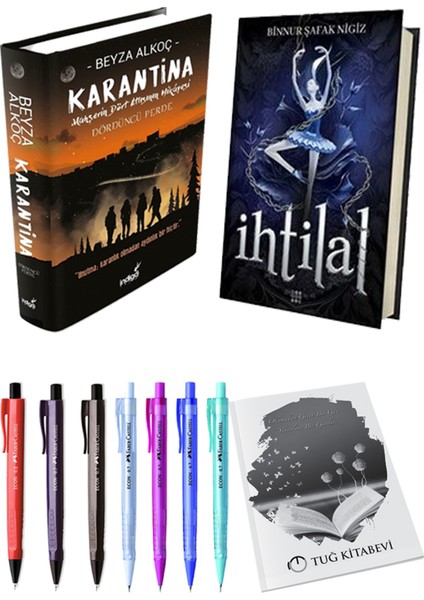 Ihtilal 1 Zelzele Ciltli Binnur Şafak Nigiz ve Karantina 4 Ciltli Beyza Alkoç 2li Set