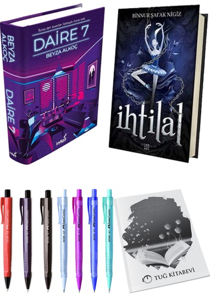 Ihtilal 1 Zelzele Ciltli Binnur Şafak Nigiz ve Daire 7 Ciltli Beyza Alkoç 2li Set