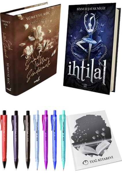 Ihtilal 1 Zelzele Ciltli Binnur Şafak Nigiz ve Şimdi Işıkları Söndürmeli Ciltli Sümeyye Koç 2li Set