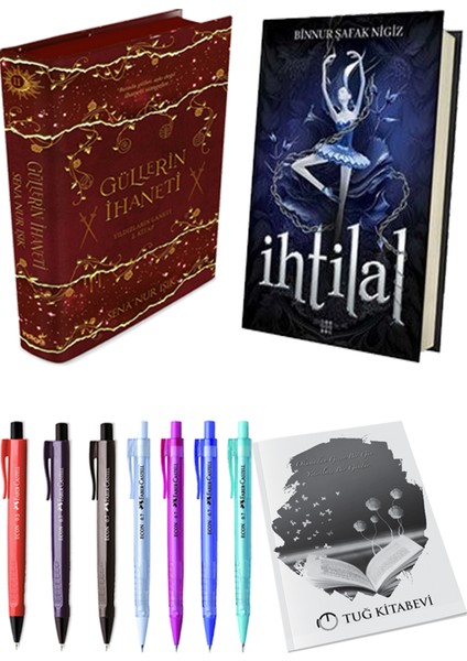 Ihtilal 1 Zelzele Ciltli Binnur Şafak Nigiz ve Güllerin Ihaneti 2 Ciltli Sena Nur Işık 2li Set