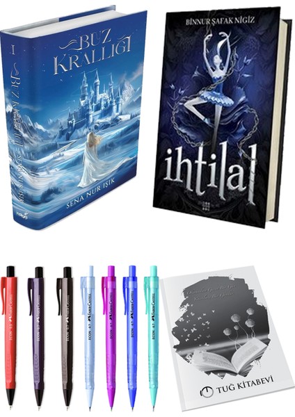 Ihtilal 1 Zelzele Ciltli Binnur Şafak Nigiz ve Buz Krallığı Ciltli Sena Nur Işık 2li Set