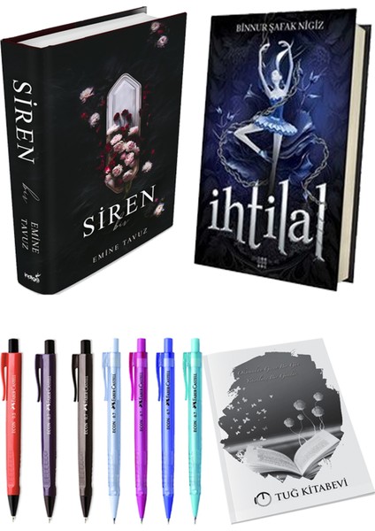 Ihtilal 1 Zelzele Ciltli Binnur Şafak Nigiz ve Siren Bir Ciltli Emine Tavuz 2li Set