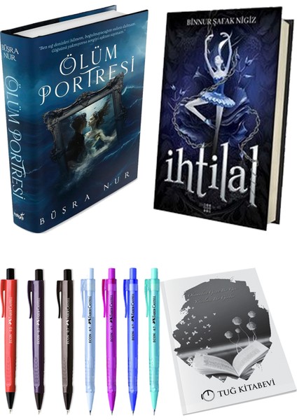 Ihtilal 1 Zelzele Ciltli Binnur Şafak Nigiz ve Ölüm Portresi Ciltli Büşra Nur 2li Set