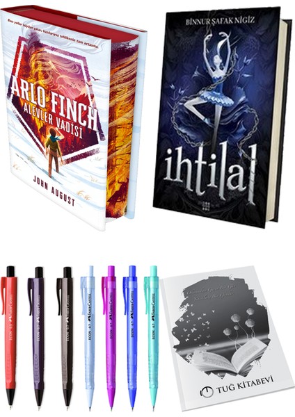 Ihtilal 1 Zelzele Ciltli Binnur Şafak Nigiz ve Arlo Finch Alevler Vadisi Ciltli John August 2li Set