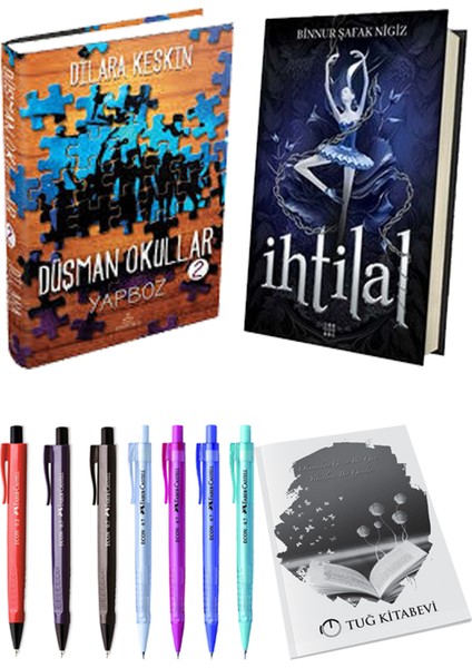 Ihtilal 1 Zelzele Ciltli Binnur Şafak Nigiz ve Ephesus Yayınları Düşman Okullar 2 Ciltli Dilara Keskin 2li Set