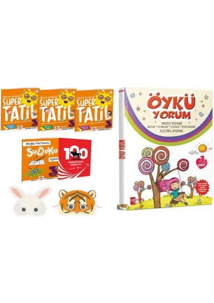 3. Sınıf Eğlenceli Etkinliklerle Süper Yaz Tatil Kitabı Set ve Öykü Yorum