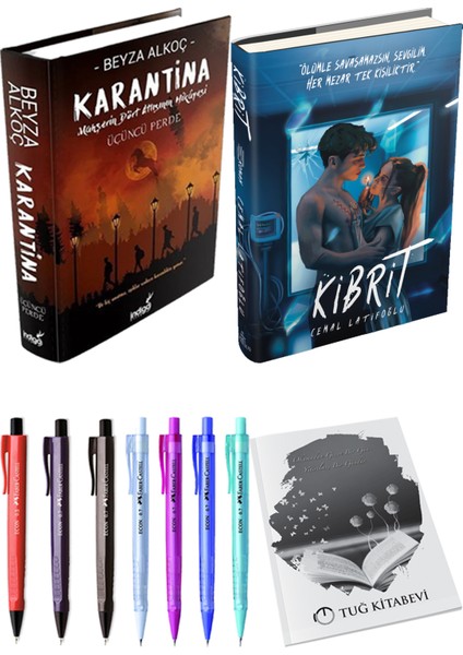 Kibrit Ciltli Cemal Latifoğlu ve Karantina 3 Ciltli Beyza Alkoç 2li Set