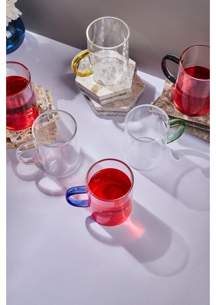 Murano 6lı Renkli 325ML Kupa modelleri