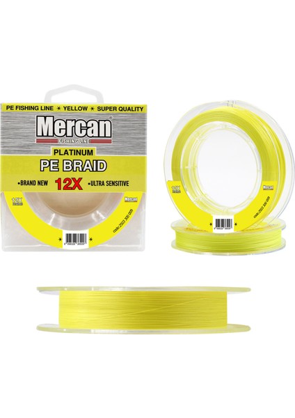 Pe Örgü Platinum X12 Sarı Ip 300M Makara Misina