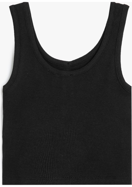 Crop Atlet Kolsuz Kalın Askılı U Yaka Düğme Detaylı fiyatları