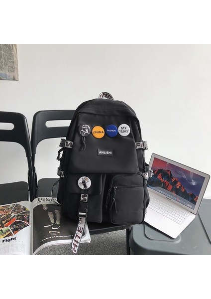 Lise Ortaokul Öğrencisi Okul Çantası Üniversite Öğrencisi Büyük Kapasiteli Ilkokul Öğrencisi Basit Bilgisayar Seyahat Sırt Çantası (Yurt Dışından)