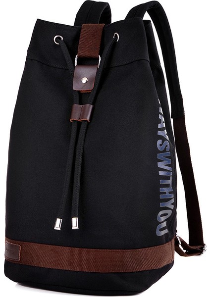 Rahat Kanvas Çanta Ipli Kova Sırt Çantası Çok Fonksiyonlu Büyük Kapasiteli Basketbol Sırt Çantası (Yurt Dışından)