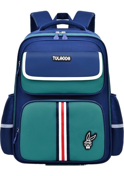 Ilkokul Öğrencisi Okul Çantası 1236 Sınıf Omurga Koruma ve Yük Azaltma Su Geçirmez Ingiliz Tavşan Patronu Erkek ve Kadın Sırt Çantası (Yurt Dışından)
