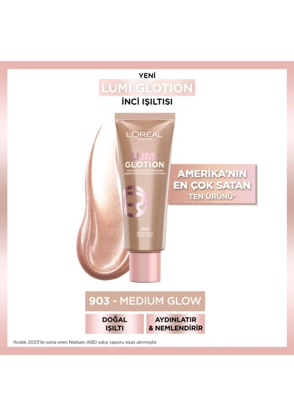 Glotion All-in-one Doğal Işıltı 903 - Medium Glow 40 ml  Highlighter, Likit Aydınlatıcı