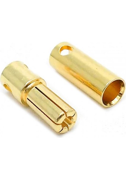 Roba 5mm Altın Kaplama Banana Dişi Erkek Soket 60A Pil Batarya Lion Bullet Plug Kablo Konnektör Esc Motor Rc Done Helikopter Uçak Araba Fiş