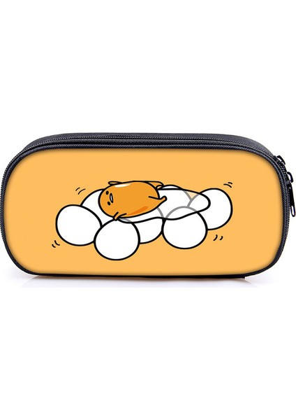 Basit ve Yaratıcı Yumurta Sarısı Kardeş Kalem Çantası Sevimli Öğrenci Fermuarlı Kalem Çantası (Yurt Dışından)