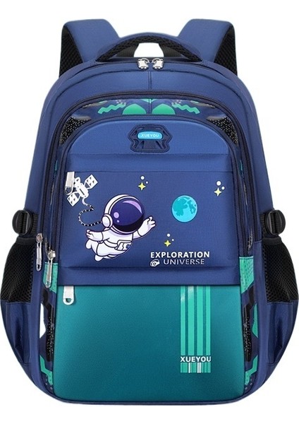 1. Ila 6. Sınıf Erkek Astronot Ilkokul Çantası Büyük Kapasiteli Çocuk Sırt Çantası (Yurt Dışından)