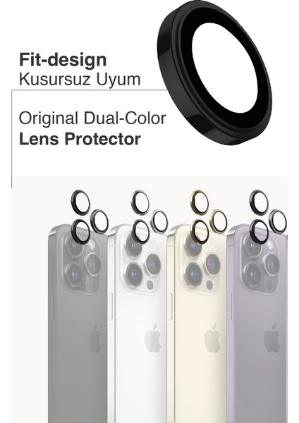 Apple iPhone 14 Pro Max / 14 Pro Uyumlu Safir Kamera Lens Koruyucu Takma Aparatlı Kolay Kurulum modelleri