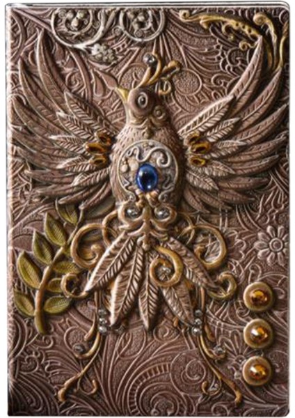 Anaglyph Yaldız Defter Retro Planlayıcısı Bronz Kitap Okul Malzemeri Ofis Kültür ve Eğitim D (Yurt Dışından)