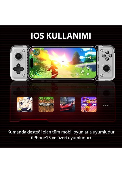 Iphone 15 ve Android Telefonlar Ile Uyumlu Oyun Kolu, Soğutucu Özellikli Telefon Oyun Kolu modelleri