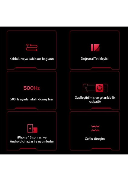 Iphone 15 ve Android Telefonlar Ile Uyumlu Oyun Kolu, Soğutucu Özellikli Telefon Oyun Kolu indirimleri