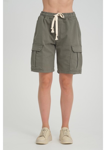 Kargo Cepli Comfort Fit Bermuda Şort (Ag-2y)