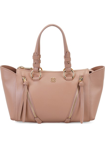 Garten Kahve Kadın Deri El Çantası