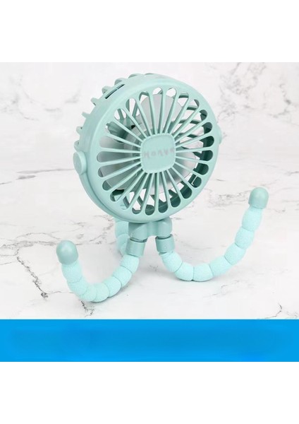 Bebek Arabası Fanı El Şarj Edilebilir USB Bıçaksız Küçük Katlanır Fan Sessiz Dış Mekan Fanı (Yurt Dışından)