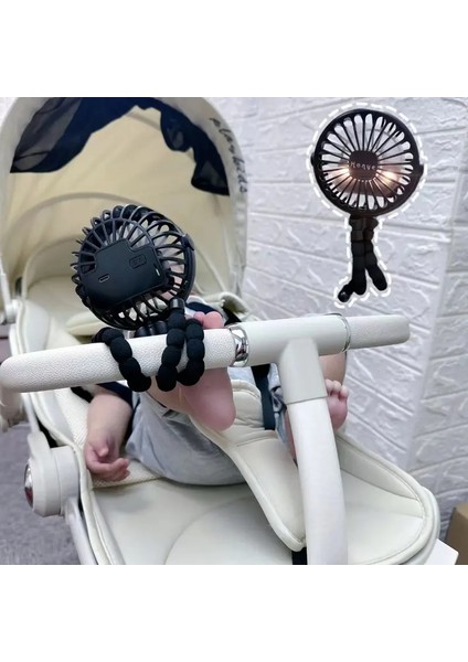 Bebek Arabası Fanı El Şarj Edilebilir USB Bıçaksız Küçük Katlanır Fan Sessiz Dış Mekan Fanı (Yurt Dışından) indirimleri