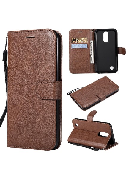 Lg K10 2017 Iş Cüzdan Telefon Kılıfı Için Flip Case Yüksek Kalite Deri (Yurt Dışından)