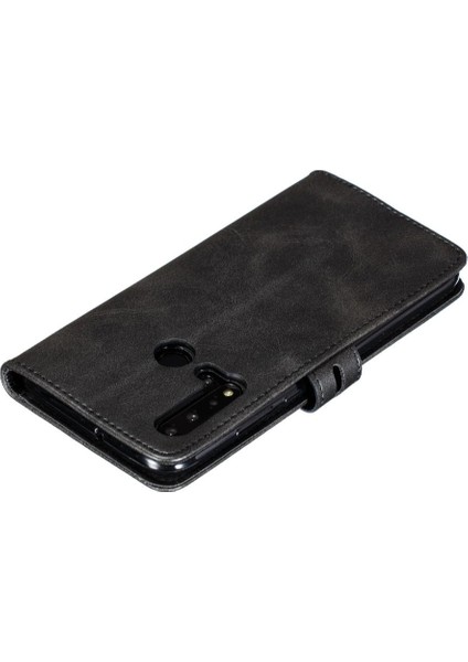 Cüzdan Kılıf Için Huawei P20 Lite 2019 Kart Tutucu Manyetik Kapatma Kabartmalı (Yurt Dışından)