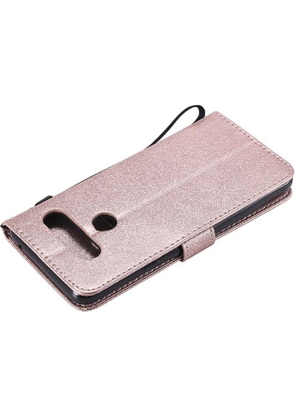 Kart Yuvası Yüksek Kaliteli Telefon ile Lg V40 Klasik Düz Renk Için Flip Case (Yurt Dışından)