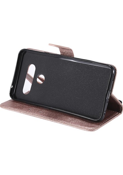Kart Yuvası Yüksek Kaliteli Telefon ile Lg V40 Klasik Düz Renk Için Flip Case (Yurt Dışından)