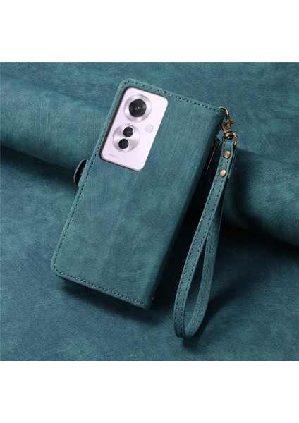 Oppo Oppo 11F 5g Için Flip Case Basit Iş Darbeye Deri Kılıf (Yurt Dışından)