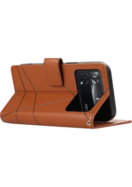 Xiaomi Poco X4 Pro 5g Için Flip Case Şok Emici Üç Kart Yuvaları (Yurt Dışından)