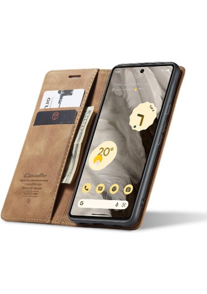 Google Pixel 7A Vintage Pu Deri Cüzdan Flip Için Flip Case Folio Kitap (Yurt Dışından)