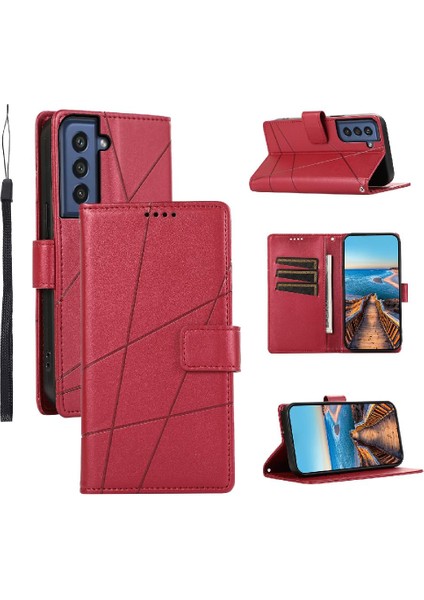 Samsung Galaxy S21 Fe Şok Emici Darbeye Üç Kart Için Flip Case (Yurt Dışından)