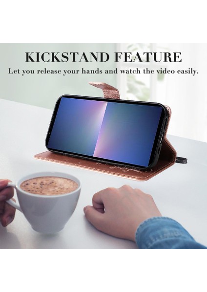 Sony Xperia 10 Vi Flip Kickstand Manyetik Kapak Pu Deri Kılıf ile (Yurt Dışından) modelleri
