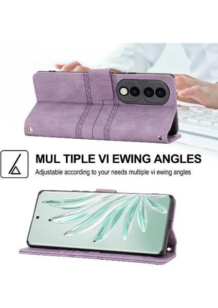 Onur Için Flip Case 80 Pro Pu Deri Manyetik Kapatma Cüzdan Kılıf (Yurt Dışından)