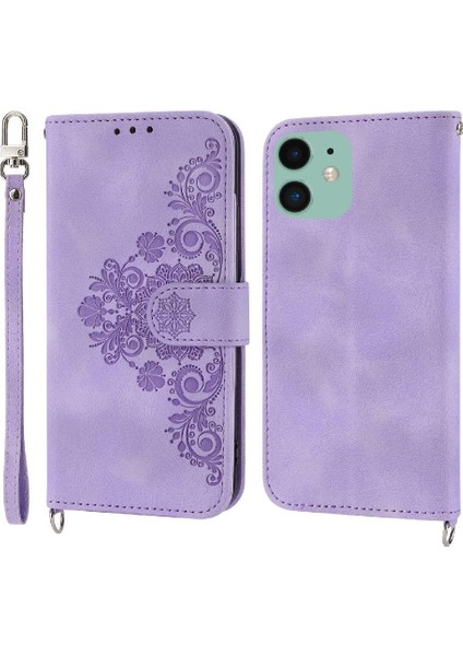Iphone 12 Için Flip Case Pro Max Çoklu Kredi Kartı Yuvaları Kabartmalı (Yurt Dışından)
