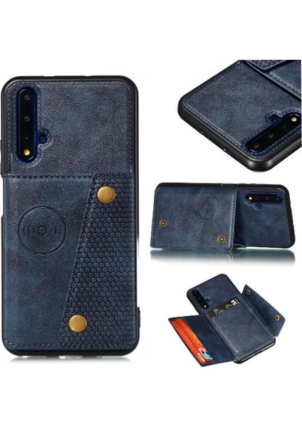 Cüzdan Kılıf Için Huawei Nova 5t Kickstand Buit Demir Darbeye Cüzdan (Yurt Dışından)