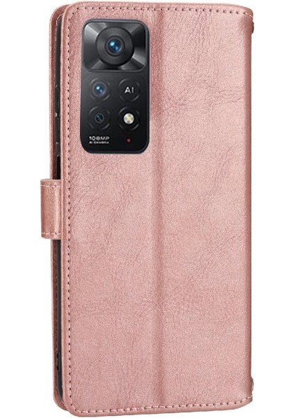 Xiaomi Redmi Not 11 Için Flip Case Pro Artı 5g Kickstand Kayış Kart Pu (Yurt Dışından)