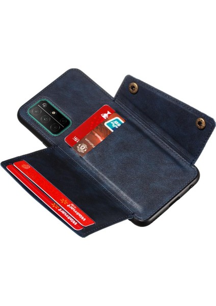 Samsung Galaxy M52 5g Buit Için Cüzdan Kılıf Demir Cüzdan Kılıf Kickstand (Yurt Dışından)