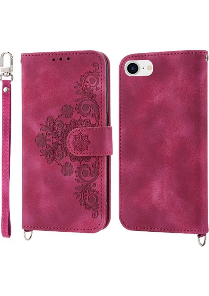 Iphone 6 Için Flip Case Artı Bileklik Kabartmalı Darbeye Çoklu Kredi (Yurt Dışından)