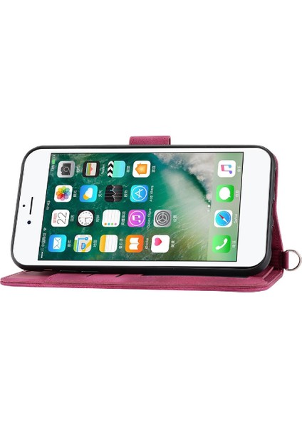 Iphone 6 Için Flip Case Artı Bileklik Kabartmalı Darbeye Çoklu Kredi (Yurt Dışından)