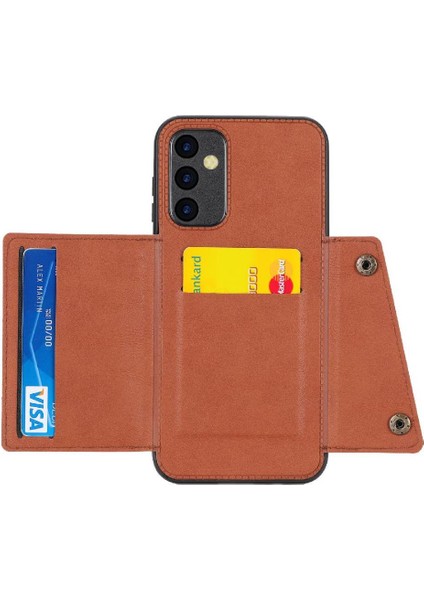 Samsung Galaxy A34 5g Kickstand Buit Için Cüzdan Kılıf Demir Kart Tutucu (Yurt Dışından) indirimleri