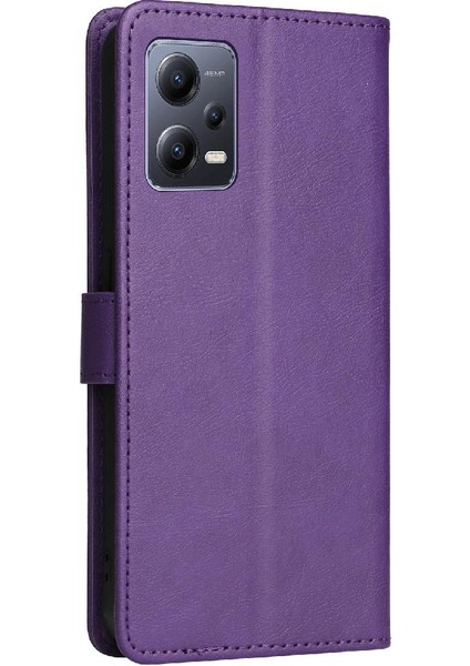Xiaomi Redmi Not 12 Için Flip Case 5g Klasik Düz Renk Iş Cüzdan (Yurt Dışından)