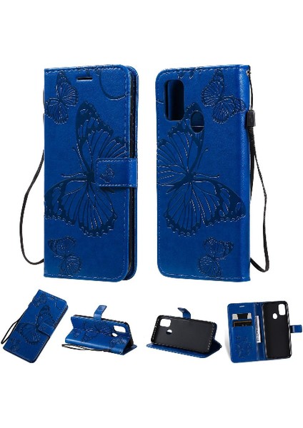 Samsung Galaxy M30S Manyetik Kapak Darbeye Kapak Pu ile Çevirin (Yurt Dışından)