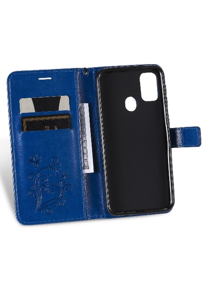 Samsung Galaxy M30S Manyetik Kapak Darbeye Kapak Pu ile Çevirin (Yurt Dışından)