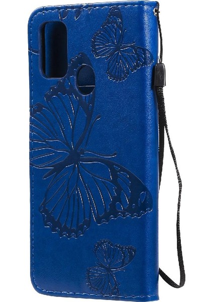 Samsung Galaxy M30S Manyetik Kapak Darbeye Kapak Pu ile Çevirin (Yurt Dışından)